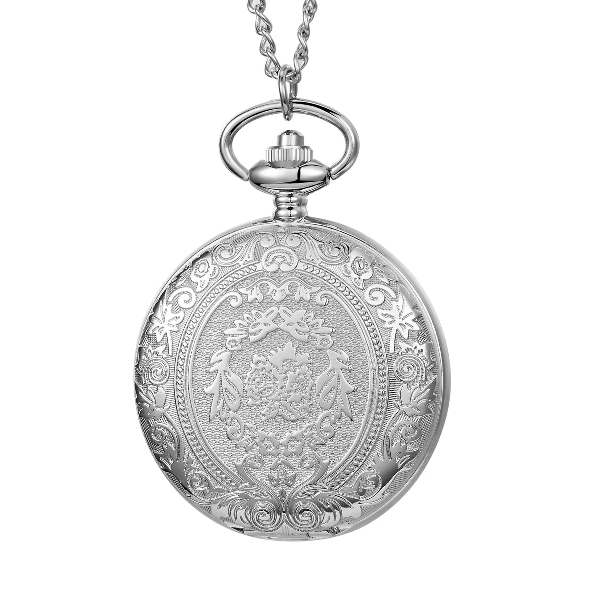 Retro nostalgic classical carved Zinc alloy case flip cover women men pocket watches necklaces hanging watches quartz watch