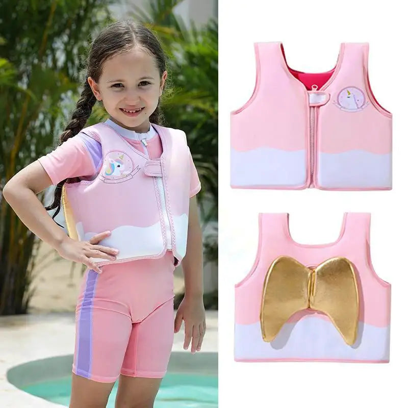 Girls Boys Swim Vest Toddler Baby Life Jackets For Kids swimming Activities Beginner Swimmer Floating Aid