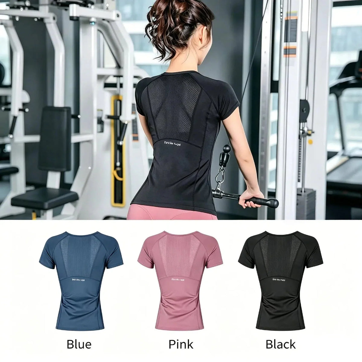 Outdoor Sports Shirt Sportswear Yoga Wear Women's Sports T-Shirt Fitness Clothes Running Yoga Top Female Workout Tops T-shirt