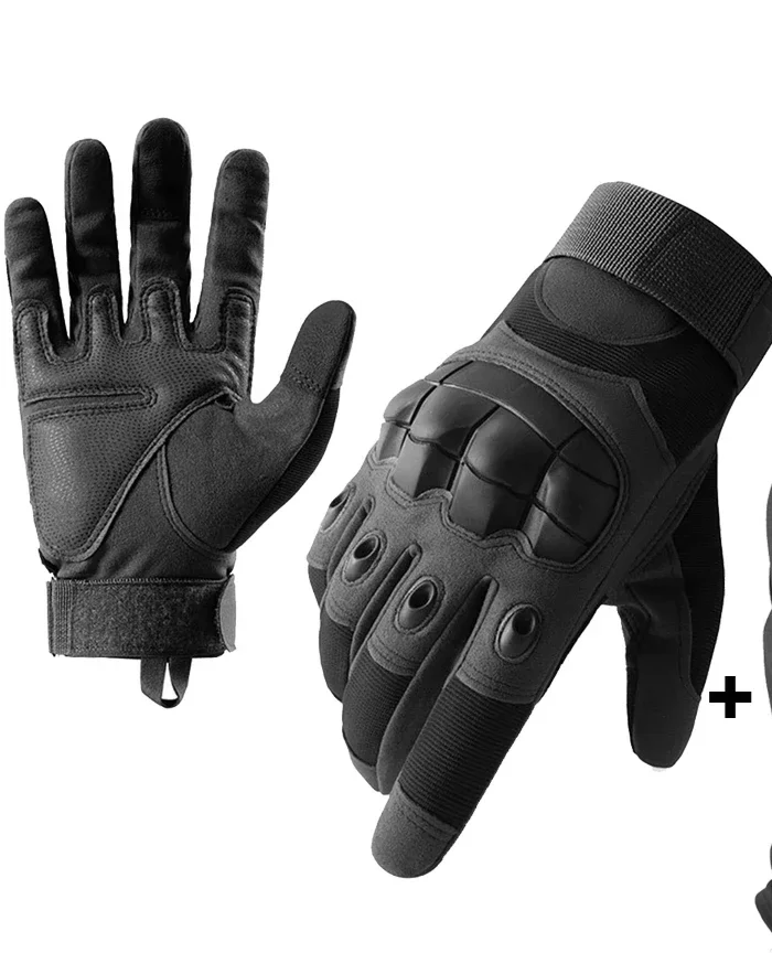 Moto Men's Motorcycle Gloves Touch Screen Motorbike Motocross Riding Gloves Protective Gear Full Finger Guantes Moto Black