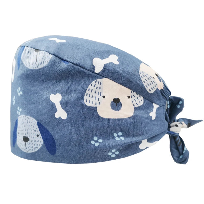 Women's Working Hats Cotton Adjustable Medical Nurse Caps Beauty Salon SPA Doctor Scrub Hat M909