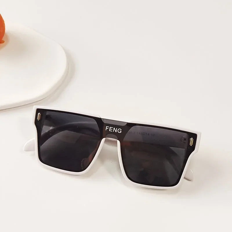 Korean Style Kids Sunglasses Children Boy Girl Retro Cute Square Frame Sun Glasses UV400 Eyewear