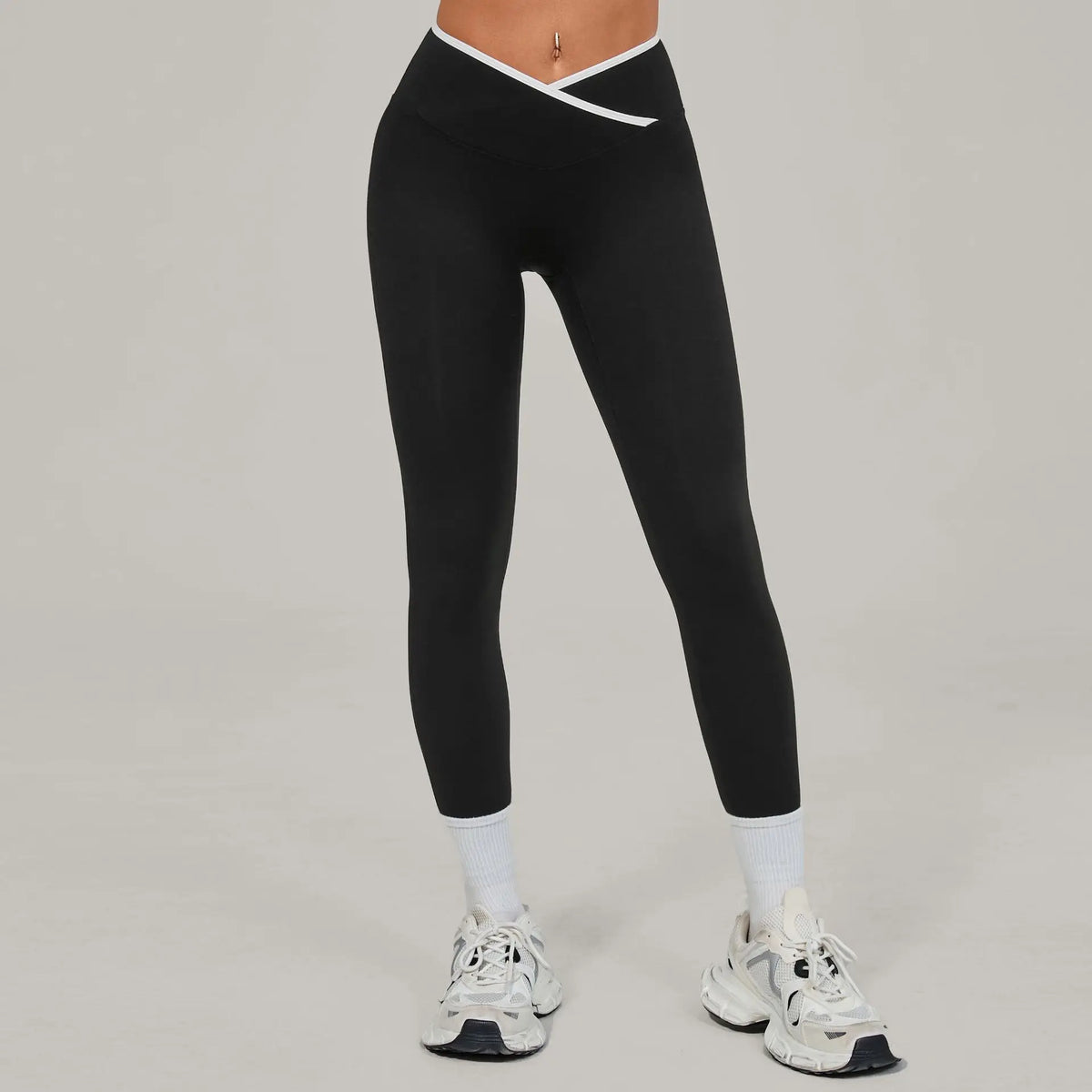 Women's High Waist Yoga Leggings Sports Pants Solid Color Gym Workout Leggings Training Jogging Tights Running Push Up Leggings