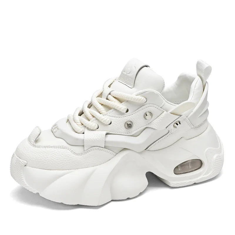 Men's Shoes Luxury Casual Breathable Sneakers for Men Comfortable Low Top Platform Boots for Men Height Increasing Sneakers