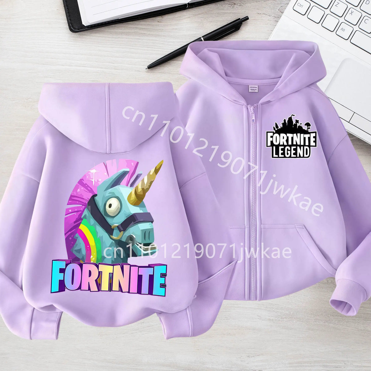 Kids Boys Coat Jackets 2026 Spring Children Clothing New Fortnites Child Zip-up Hoodie Cartoon Anime Hoodies Casual Breathable