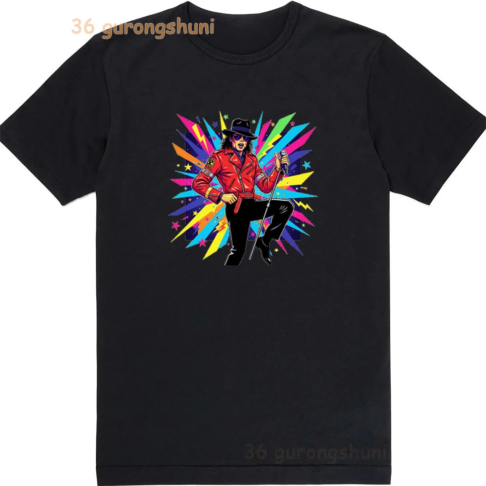 Kids Clothes michael jackson t-shirts black T Shirt For Girls summer Tops Tee Children Short Sleeve Girl BAD Shirts baby tshirt