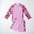 Boys Swimsuit Set Girls Long Sleeve Shorts Swimwear 2 Pieces Summer Quick-Drying Split Swimsuit Children's Fashion Surf Clothing