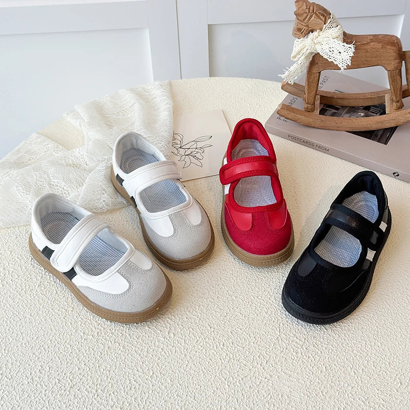 Children's Casual Sneakers for Ages 3-18 Red Boys' and Girls' All-Season Shoes White Soft-Sole Anti-Slip Training Shoes for Kids