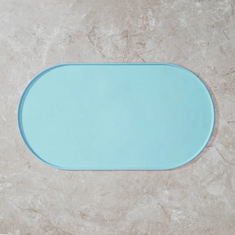 Cat Feeding Mat with Non-Slip Waterproof Design Pet Food Mat Compatible with Cat/Dog Bowls Multipet Households Dog Owners
