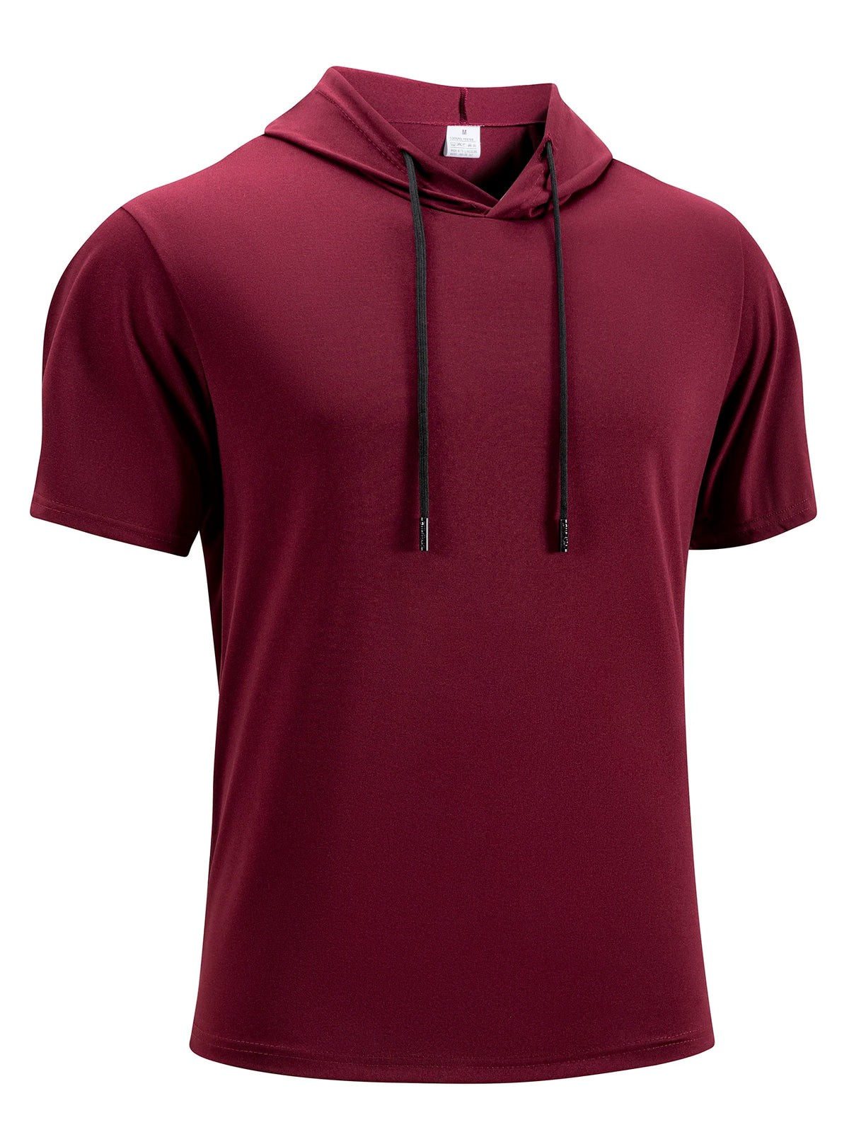 Mens Gym Thin Hoodie Short Sleeve Hoodies Fashion Jogger Sport Tshirt Man Solid Color Summer Daily Casual Athletic Fitness Tees