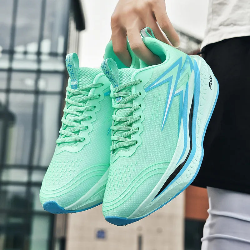 Sports Running Shoes Speciality Marathon Men Breathable Lightweight Carbon Board Women's Comfortable Athletic Nonskid Sneakers