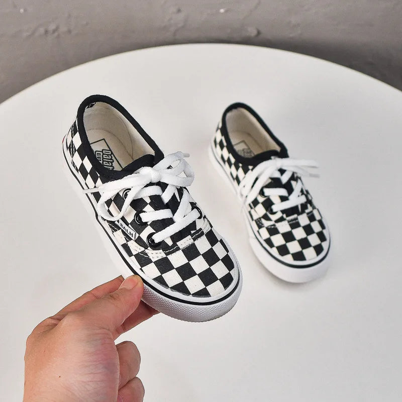 Kid Sneakers 2025 Summer New Kids Canvas Shoe Small Medium Large Kid Shoe Allmatch Women Sneaker Boy Shoes Parent-child Shoes