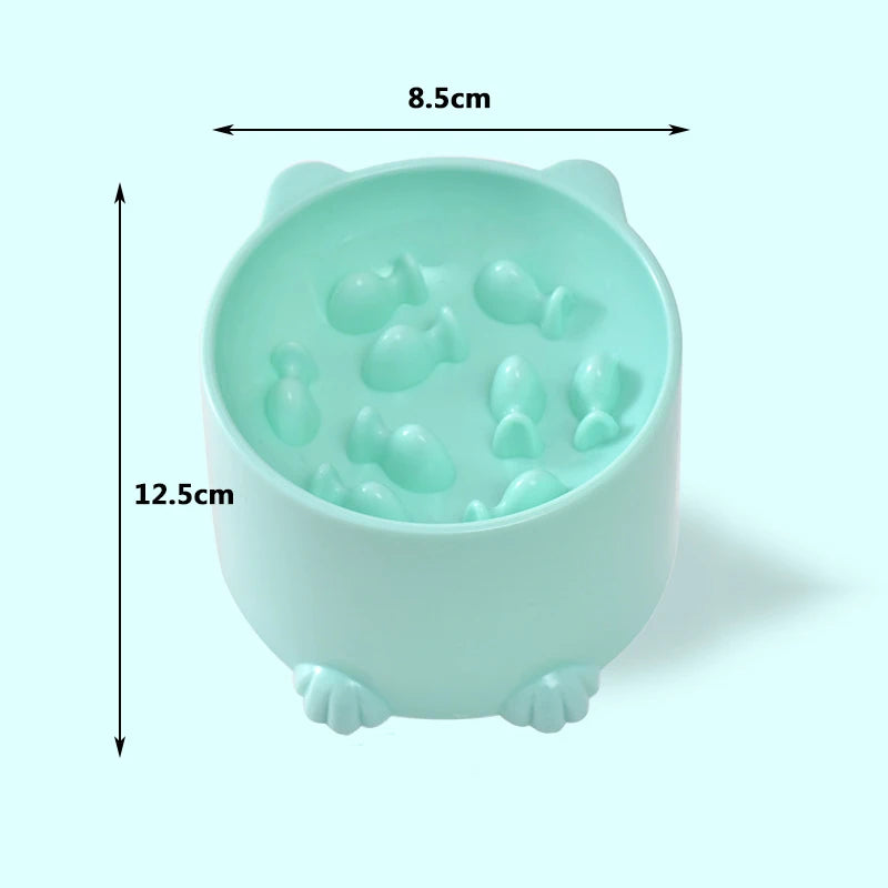 Pet bowl Cats and dogs healthy choking and slow eating bowls high feet neck protection and slow eating pet supplies