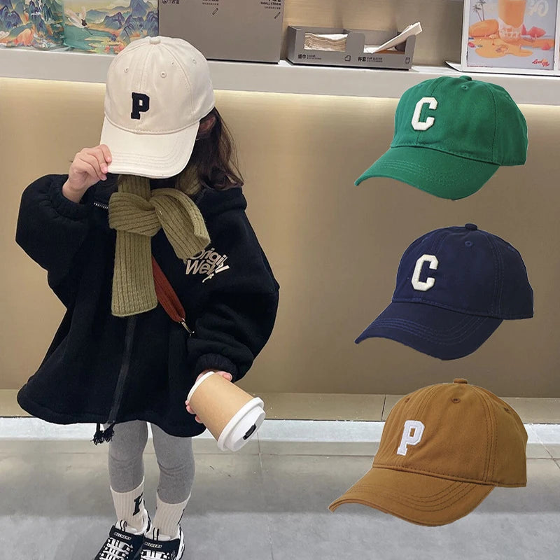 NEW Children's Kid Baseball Cap Girls Boy Hats Adjustable 50-54cmSunscreen Baby Hat Hip Hop Letter Embroidered Casual Kids Caps