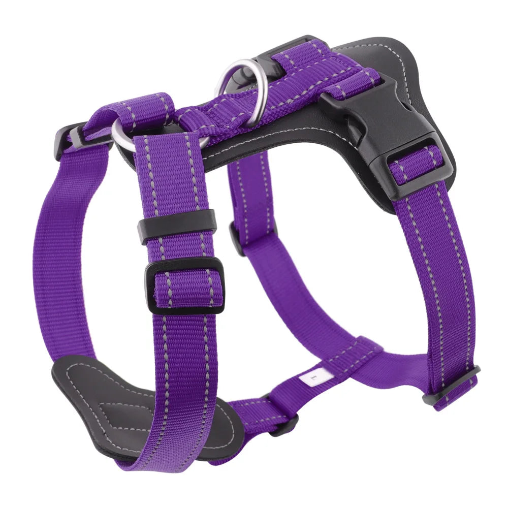 New High-quality Collars Harnesses Leather Dog Leash for Large Medium and Small Dogs Walking Harness Vest-style Pet Supplies