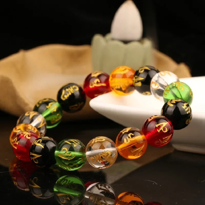 Buddhism Beads Bracelet For Men Women Wealth Lucky Unisex Handmade Jewelry Gifts