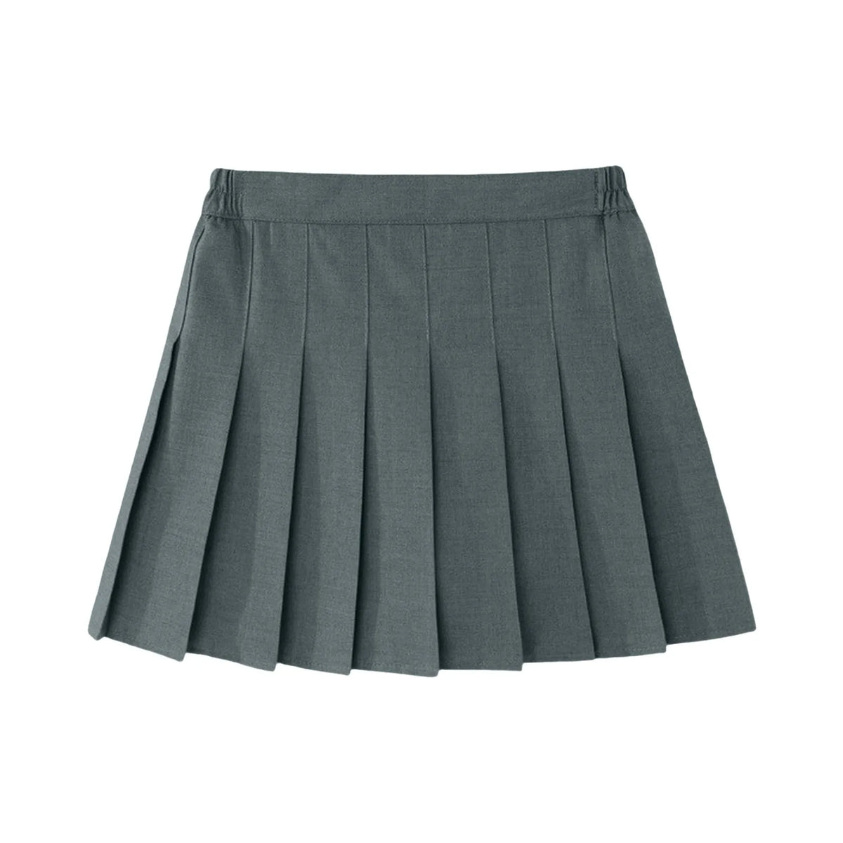 Children Summer Skirts Kids A Line High Waist Mini Dress Girls Solid Color Pleated Skirt Student Uniform Skirts
