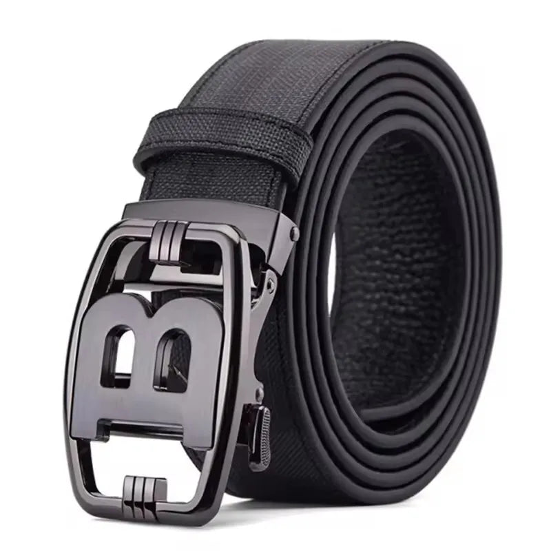 Men's Belt Designer High Quality Genuine Leather Belts Male Metal Automatic Buckle Casual Fashionable Belt For Men Jeans