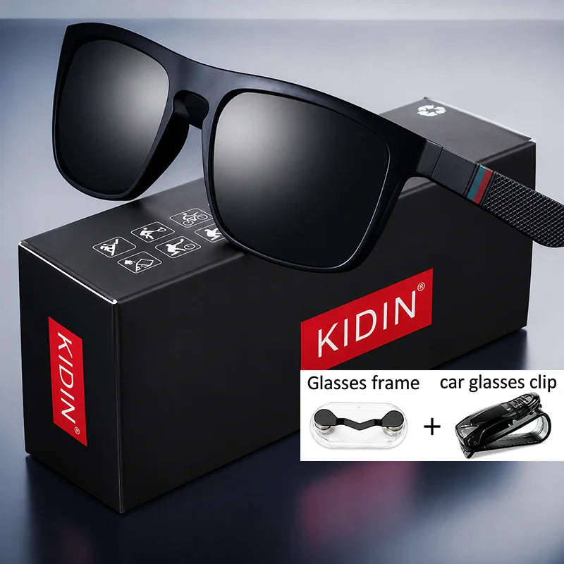 Polarized Sunglasses for Men Women Luxury Square Frame UV400 Driving Fishing Cycling Walking Beach Outdoor Sports Sun Glasses