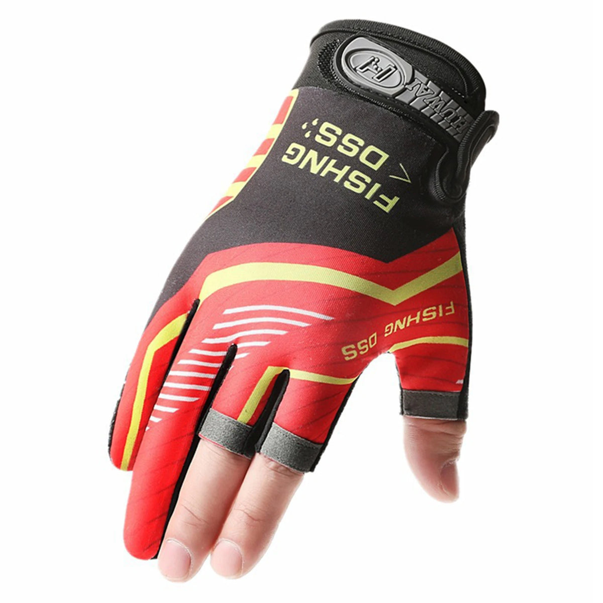 Fishing Gloves Men Summer Three Finger Cut UV Protection Cycling Gloves Anti Slip Breathable Lightweight Outdoor Sports Gear