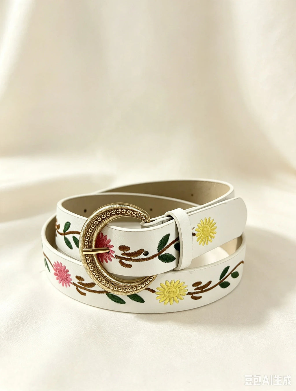 1 piece of women's belt with embroidered Bohemian style, suitable for daily outings and travel, paired with jeans and skirt