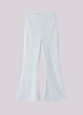 Girls Flared Pants High Waist Yoga Leggings Teenagers Stretch Elastic Waistband Kids Sportswear Trousers Autumn Spring