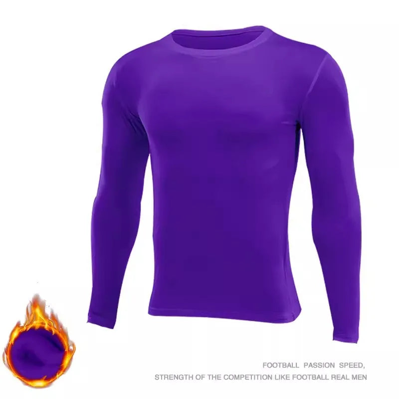 Kids Children Boy Girl Running Long T Shirt Fitness Sport Basketball Football Outdoor Hiking Jogging Thermal Soccer Clothes J25
