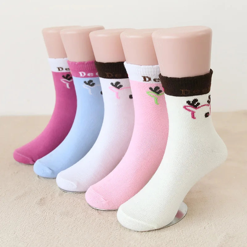 1-12 Years Children's Socks Autumn Casual Socks Boys and Girls Korean Cartoon Autumn Socks Kids Accessories