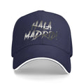 Hala Madrid Print Baseball Cap Gentleman Hat Fun Hats Sun Cap Anime Men's Baseball Women's Adjustable Snapback Hat Golf Hats