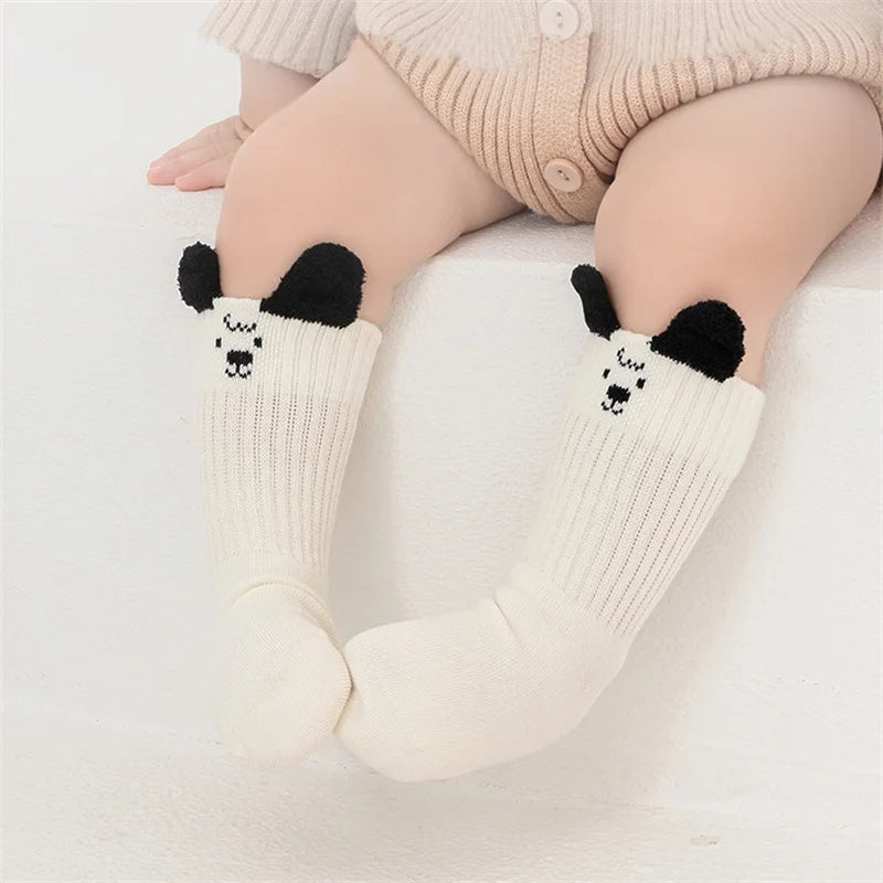 Kids Socks For Girls Boys Autumn Winter Children's Cotton Soft Cute Baby Toddler Girl Boy Sock Casual Cartoon Plush Ear Socks