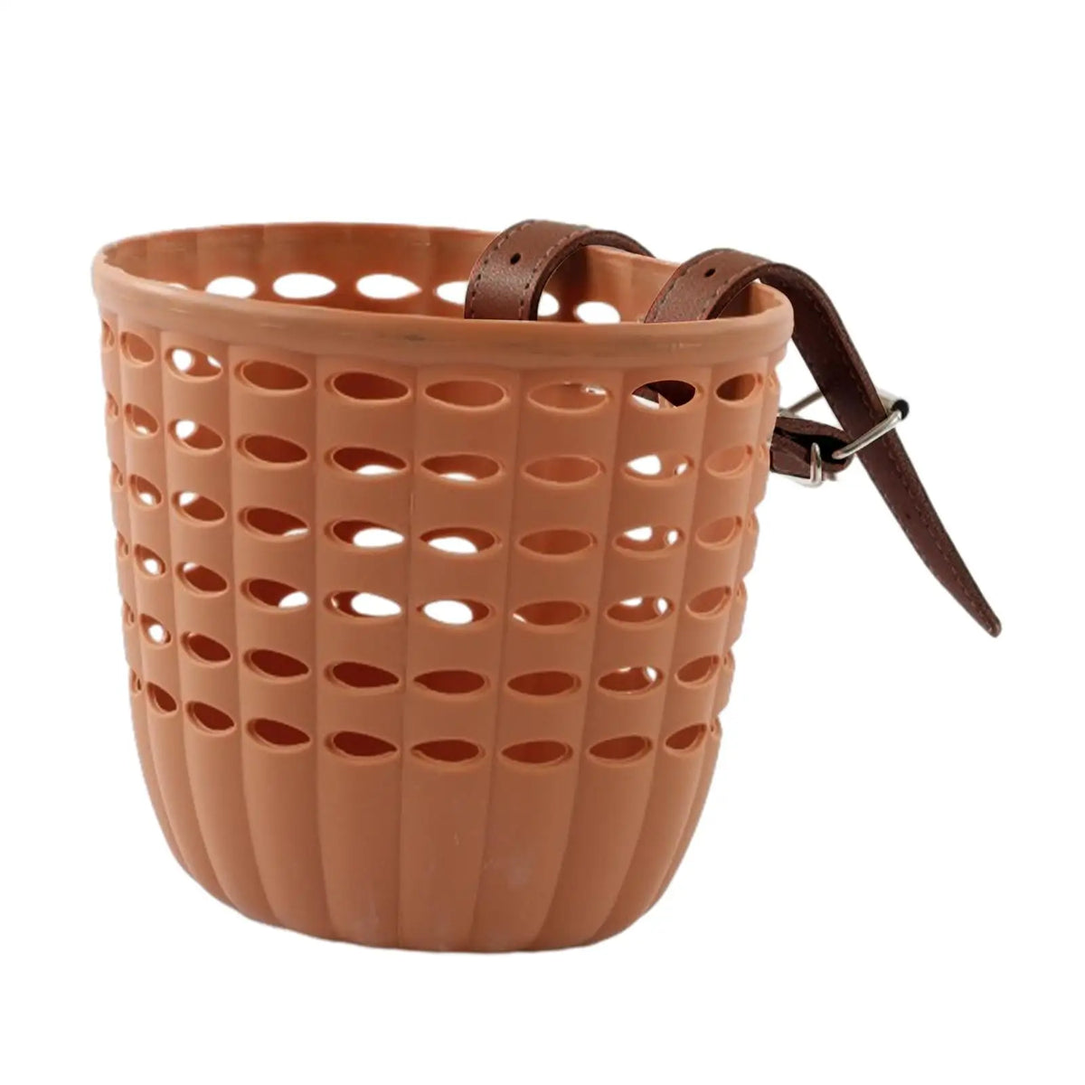 Kids Bike Basket Durable Storage Basket with Adjustable PU Straps Handlebar Basket for Children Girls Outdoor Biking Toddlers