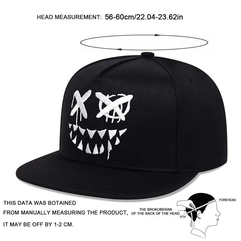 Hip Hop Men Cap Personalized Embroidered Baseball Cap Adjustable Cotton Snapback Hat Spring Summer Outdoor Sun Hat Leisure Hats