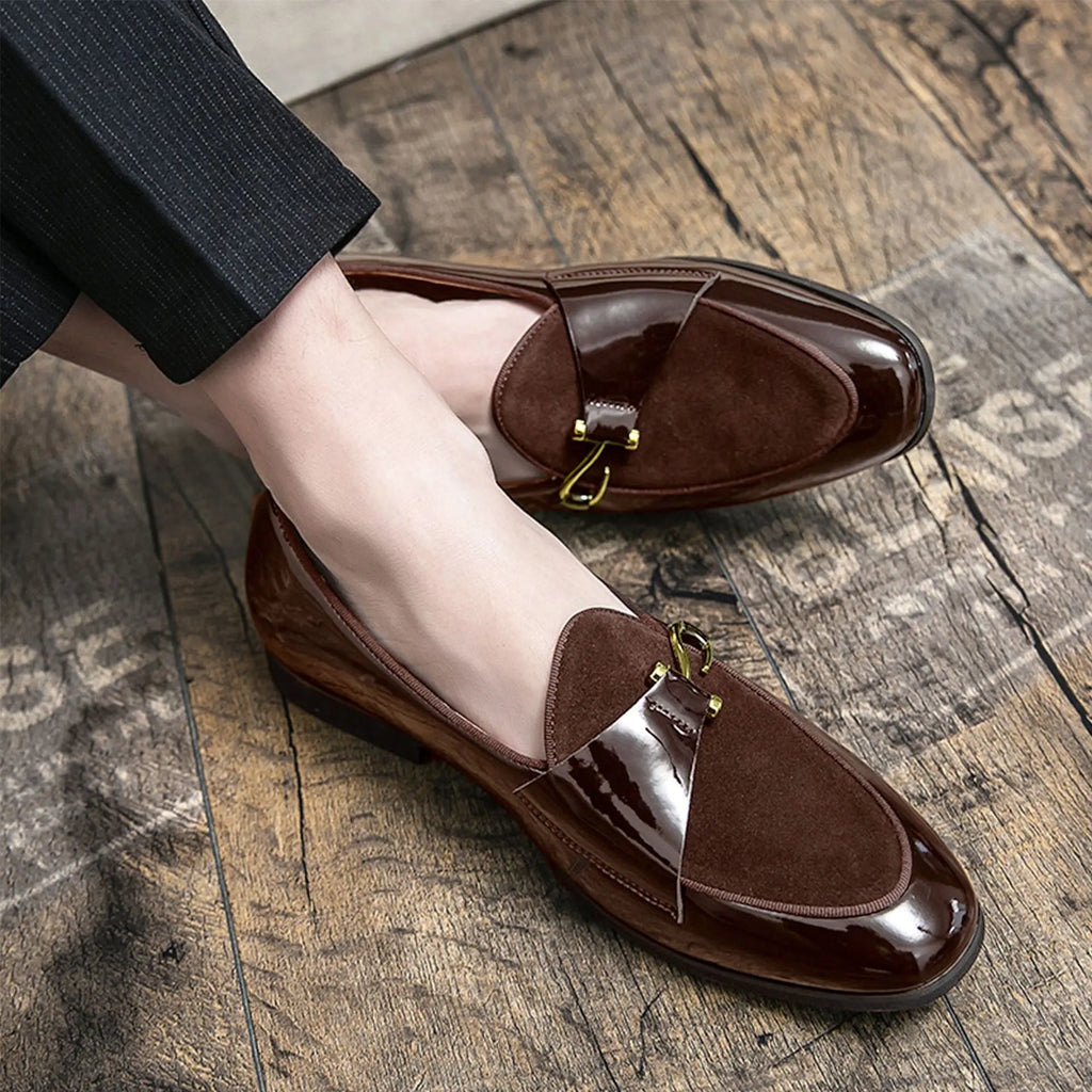 Men's Casual Business Loafers High Quality Luxury Leather Shoes for Men Fashion Elegant Slip on Dress Shoes Outdoor Drive Shoes