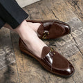 Men's Casual Business Loafers High Quality Luxury Leather Shoes for Men Fashion Elegant Slip on Dress Shoes Outdoor Drive Shoes