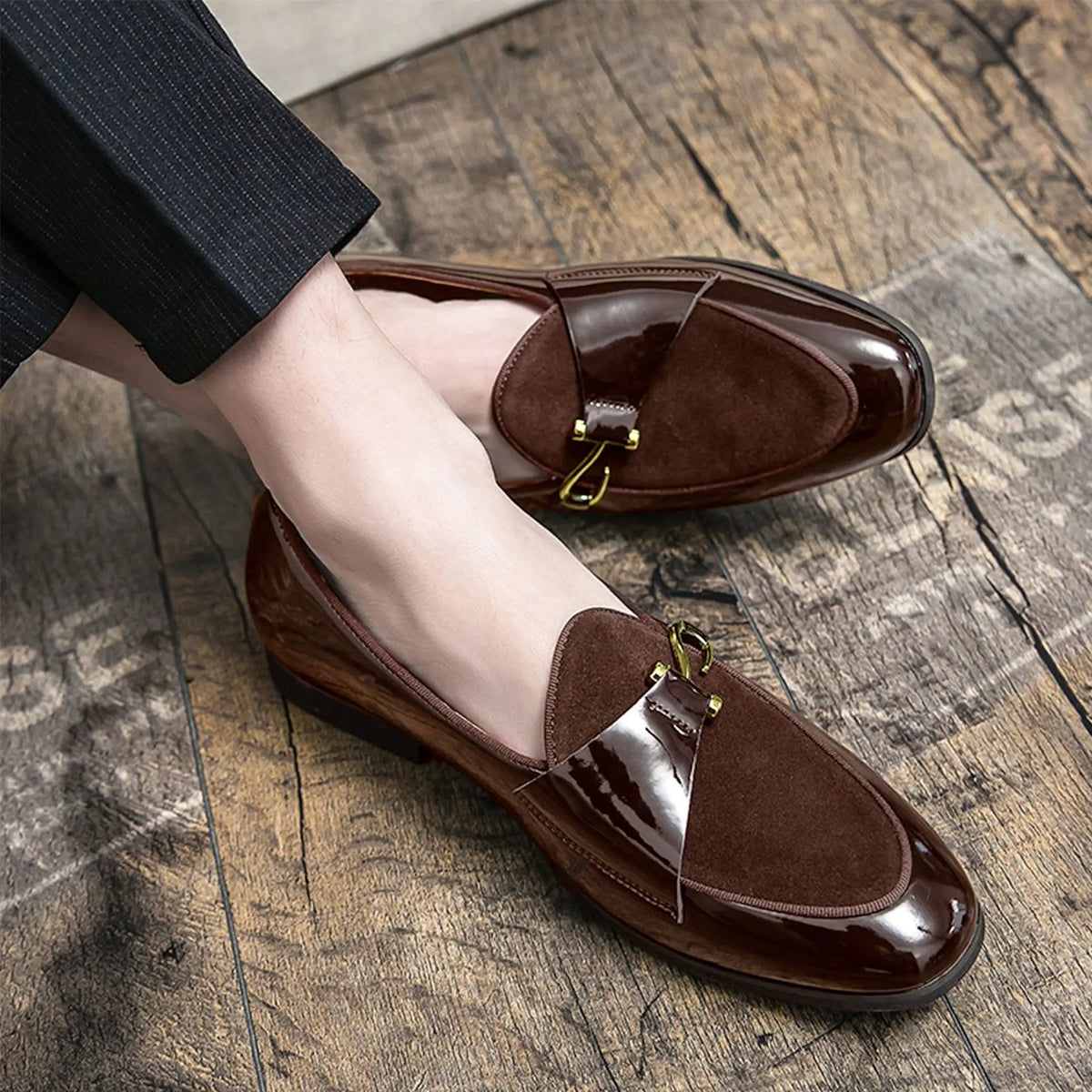 Men's Casual Business Loafers High Quality Luxury Leather Shoes for Men Fashion Elegant Slip on Dress Shoes Outdoor Drive Shoes