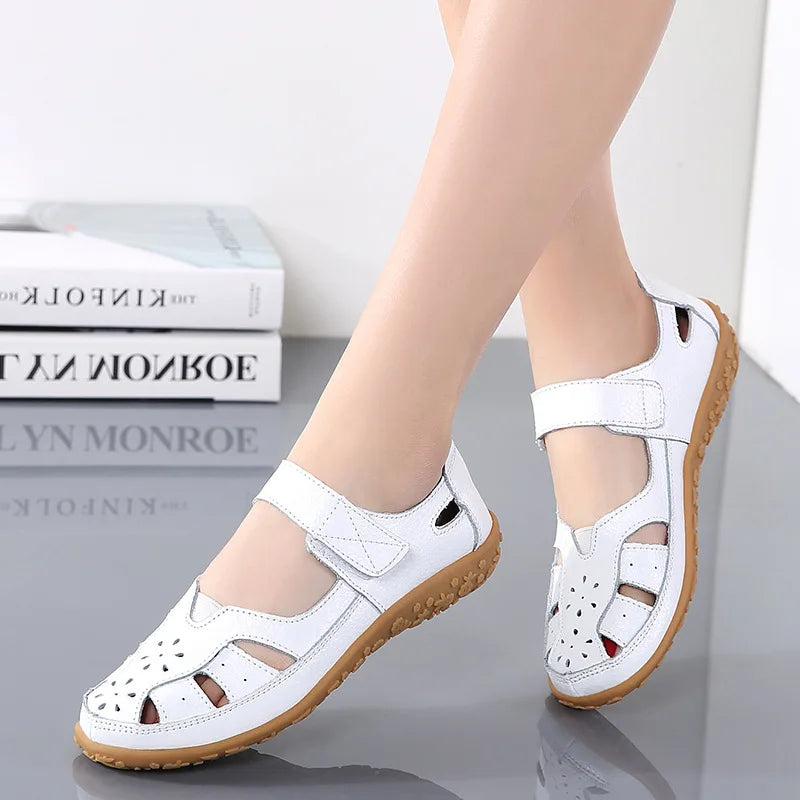 Women Sandals Casual Summer Ladies Closed Toe Beach Sandals Walking Women Flats Shoes Outdoor Comfort Female Fashion Sneakers