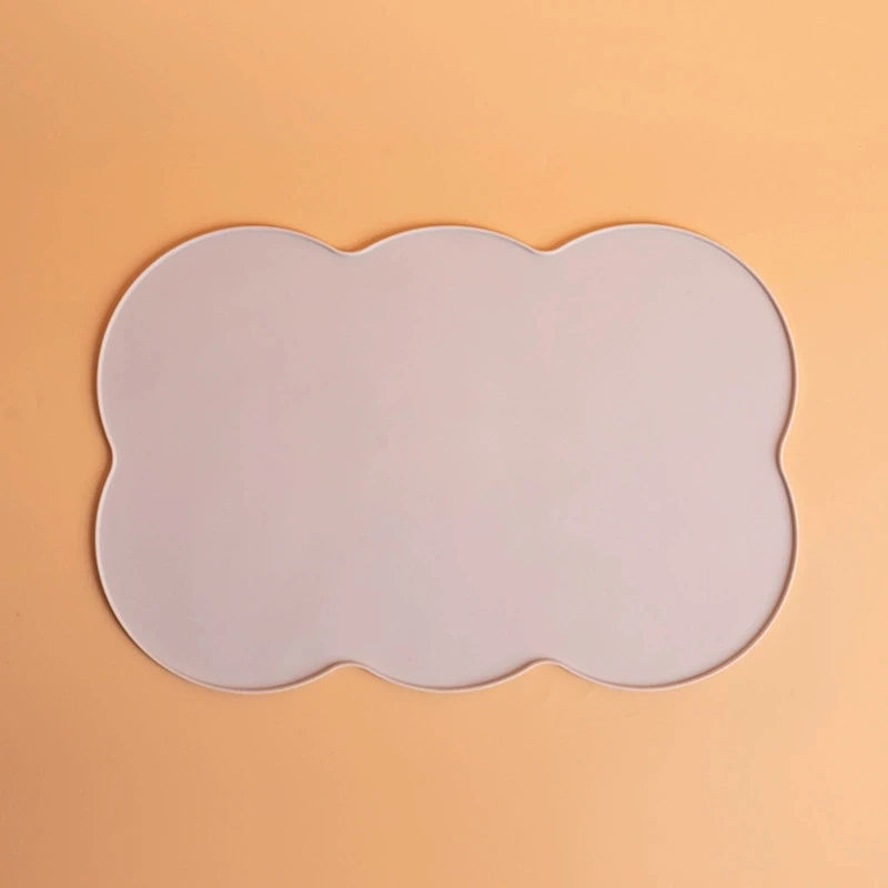 Silicone Pet Feeding Mat, Leak-Proof and Non-Slip Feeding Mat for Dogs and Cats, Oval Bowl Mat