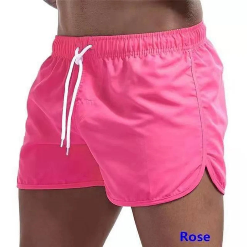 Men's Swim Shorts Summer Colorful Swimwear Man Swimsuit Swimming Trunks Sexy Beach Shorts Surf Board Male Running Clothing Pants