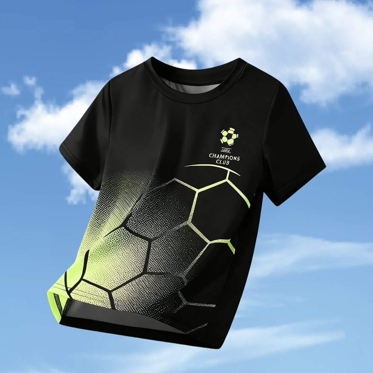 Kids Clothes Football Jersey Short Sleeve T-Shirt Boys Girls Clothes 2-14y Outdoor Quick Drying Soccer Shirt Casual Children Top