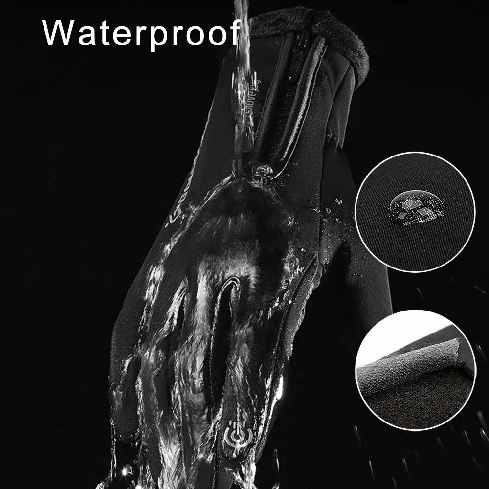 Waterproof Winter Fishing Gloves 2 Finger Flip Windproof Women Men Gloves Velvet Warm Protection Fish Angling Gloves