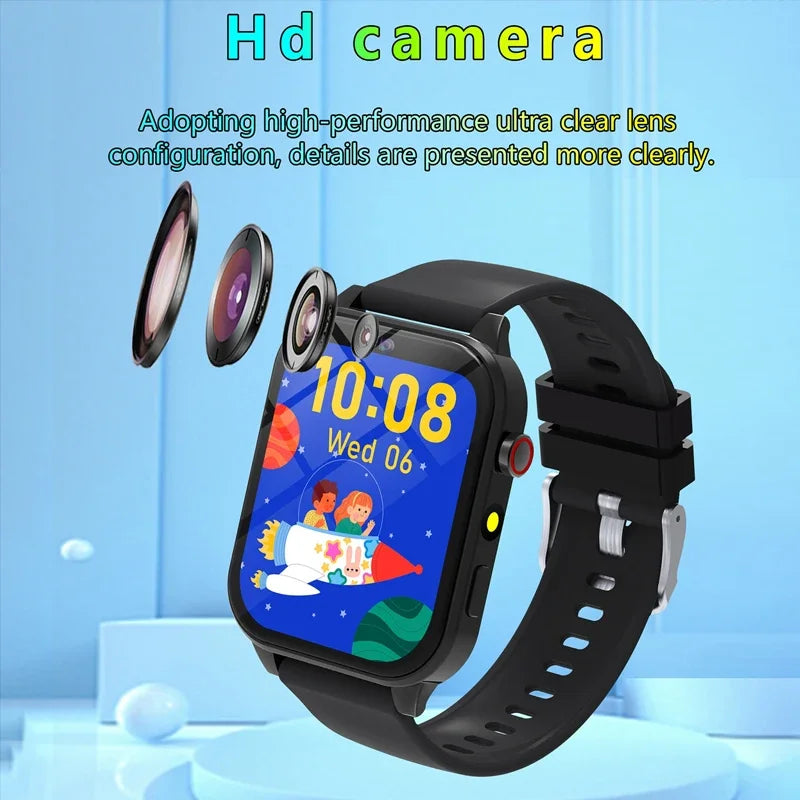 Kids Game Smart Watch Flashlight Waterproof HD Camera Sleep Tracker Alarm Music Sports Watch For Boys Girls Birthday Gift