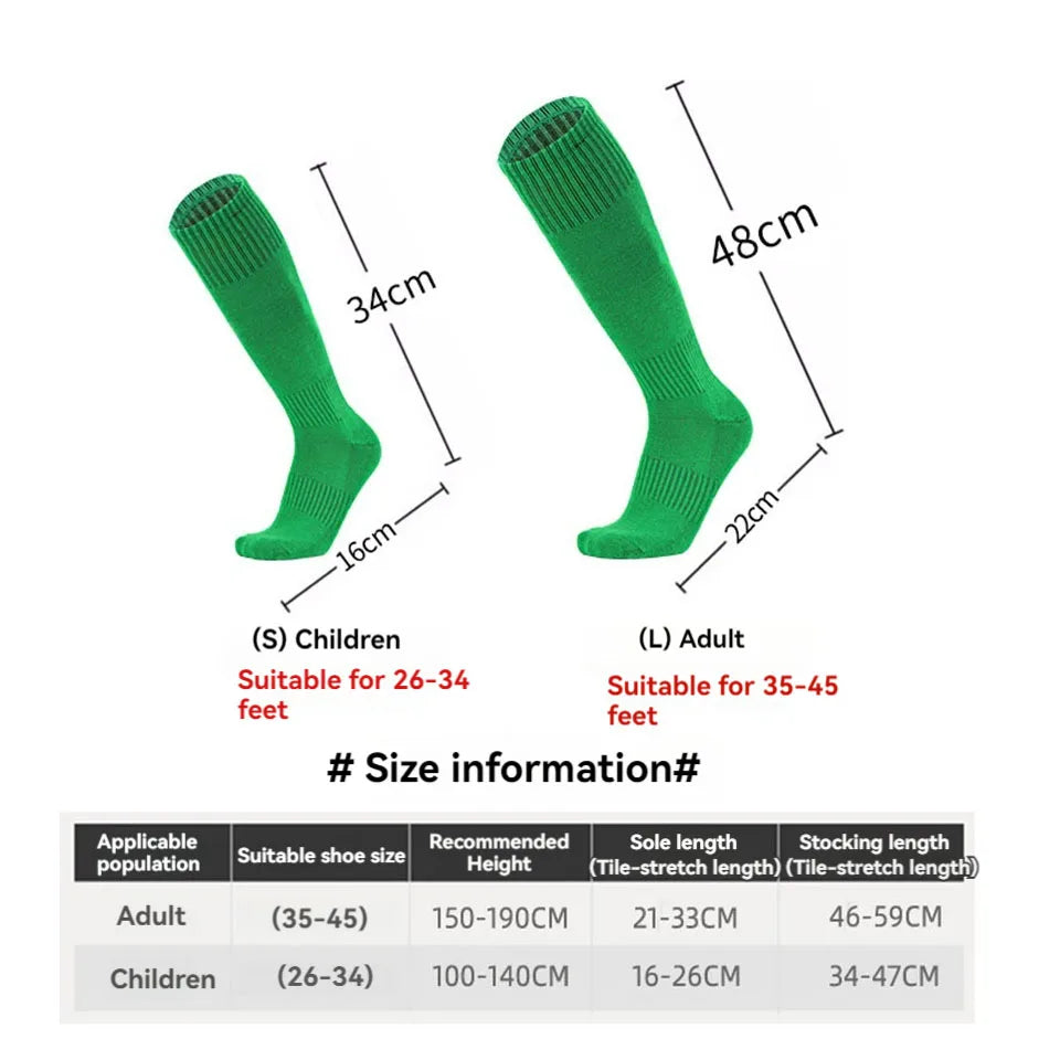 Loogdeel 1 Pair Kids Soccer Socks Boys Football Socks Girls Knee High Socks Baseball Softball Sports Kids Youth Men Women