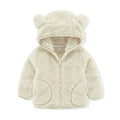 Colorful Fleece Hoodies 2-6T Long Sleeve Zipper Baby Coats for Boys & Girls Cute Hooded Jackets Kids Outerwear for Autumn Spring