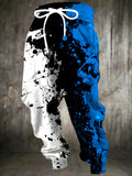 Men's and Women's Universal Sports Pants with Fashionable 3D Color Splashed Ink Printing, Versatile Sports and Fitness Fashion