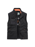 Men Outdoor Cargo Multifunctional Vests New Summer Male Thin Mesh Breathable Waistcoats Fishing Sleeveless Jackets Casual Vests