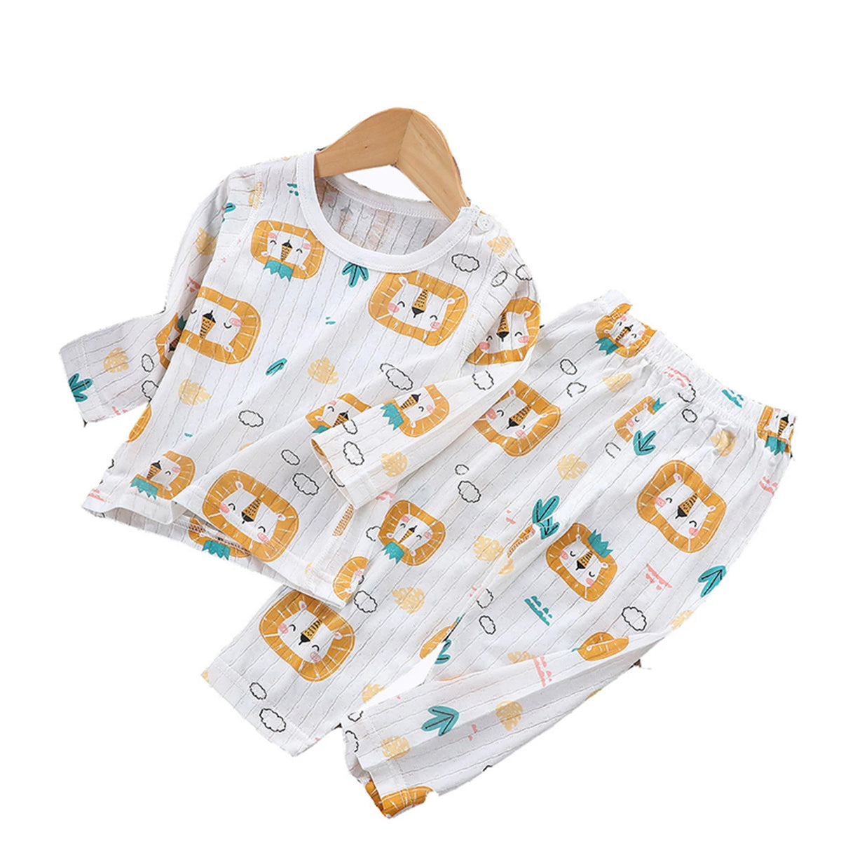 Children Pajamas Set Boys Cotton Clothes Children Pants Set Cartoon Sleepwear Set Kids Pajamas Girls Toddler Baby Outfits Pyjama