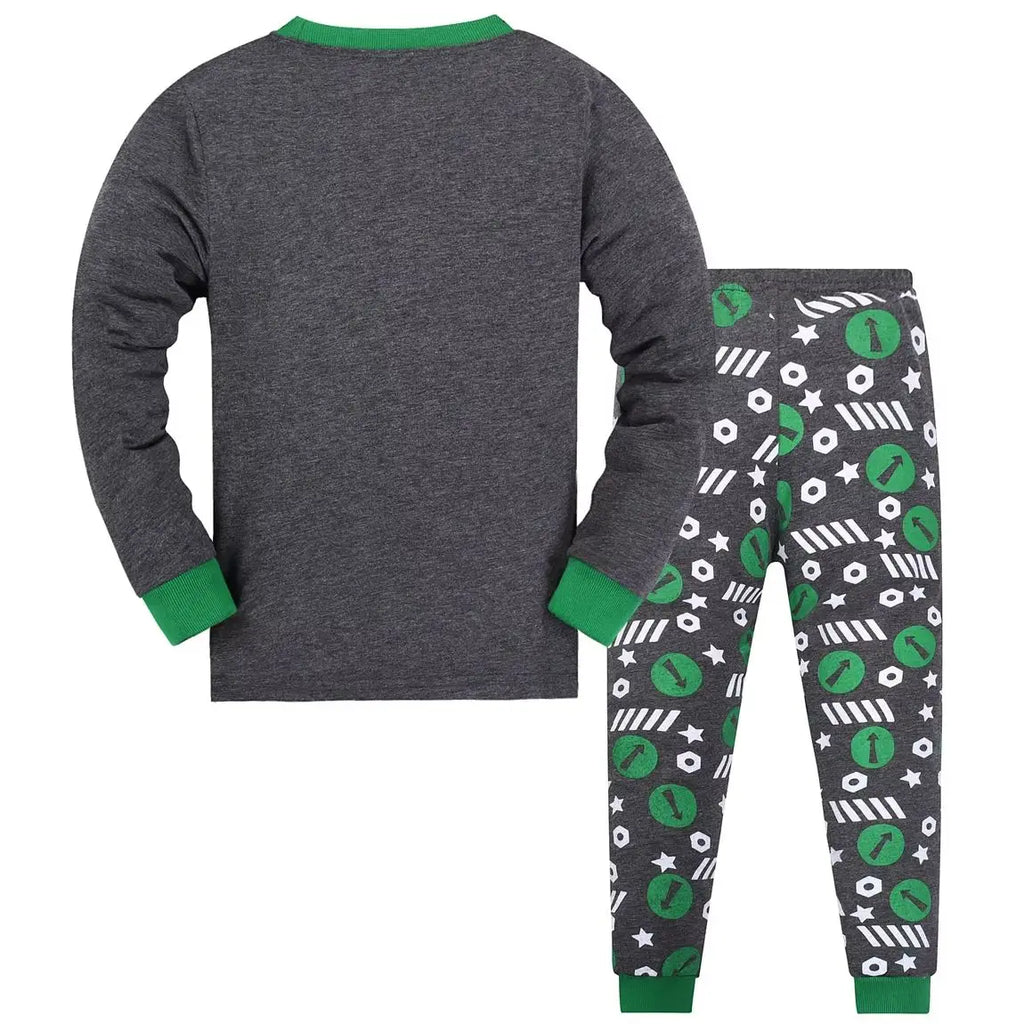 Boys Long Pajamas Set Toddler Sleepwear Little Kids Car Theme Comfortable Nightwear for Boys