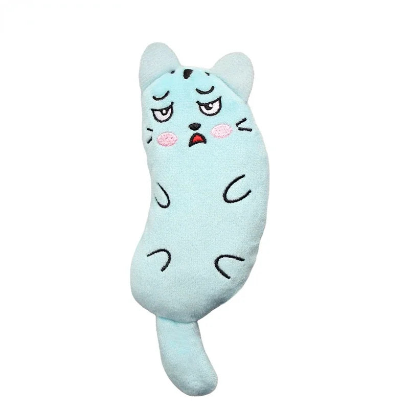 Pet Kitten Chewing Toy Funny Cute Plush Toy Teeth Grinding Catnip Cat Toys Interactive Claws Thumb Bite Cat Mint For Cats Hot