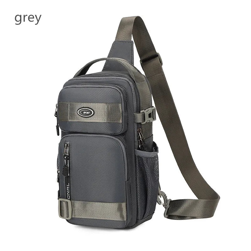 Men's Cycling Backpack, Men's Chest Bag, Casual Men's Shoulder Bag, Lightweight Large Capacity Crossbody Fishing Bag