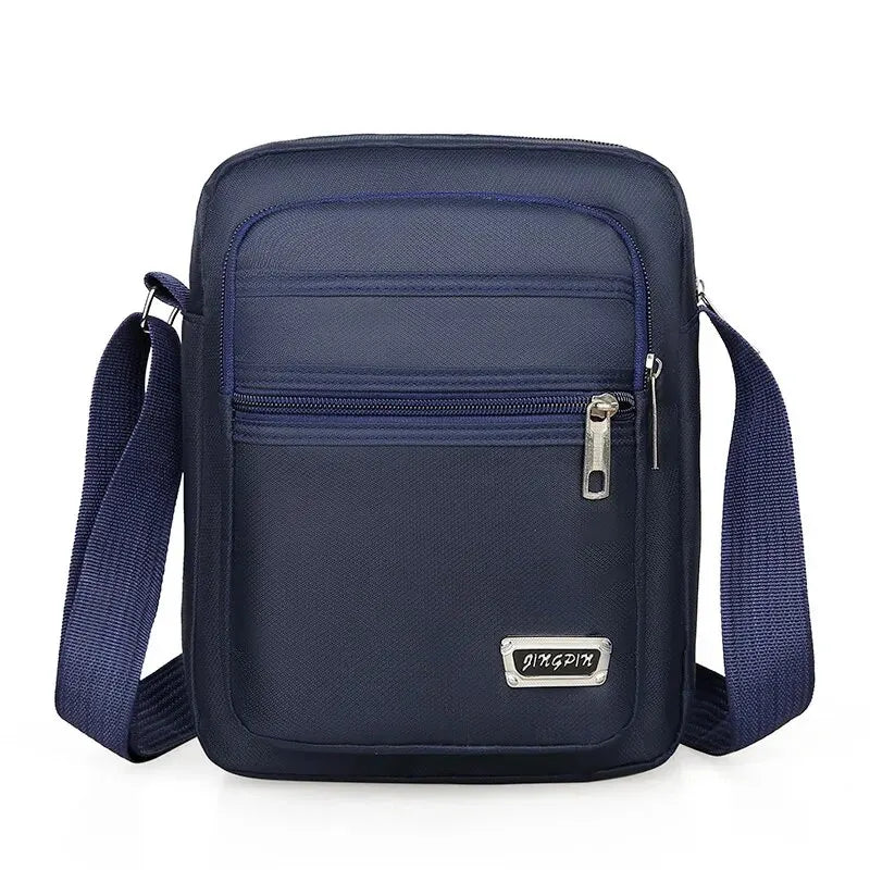 Men's Shoulder Bag Business Leisure Large Capacity Portable Handbag Multi Layer Waterproof Summer Male's Crossbody Bags